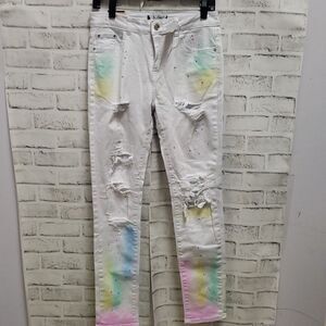 Blue topic pants